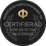 MyBeauty Clinic är certifierad för estetisk injicering via Estetiska Injektionsrådet.